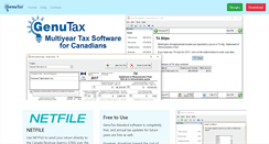 Desktop Screenshot of genutax.ca