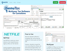 Tablet Screenshot of genutax.ca